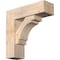 Ekena Millwork Merced Block Smooth Bracket w/ Offset Brace, Douglas Fir, 7 1/2"W x 24"D x 24"H BKT0806X24X24MRC05SDF - alternate 1